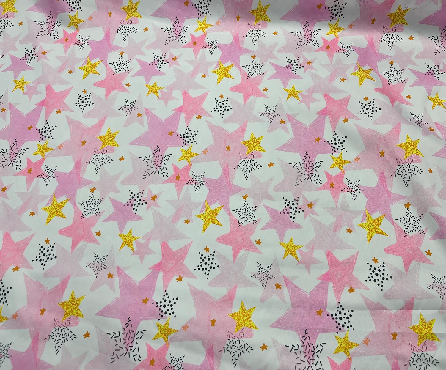 DESENLİ PARAŞÜT KUMAŞ - PEMBE