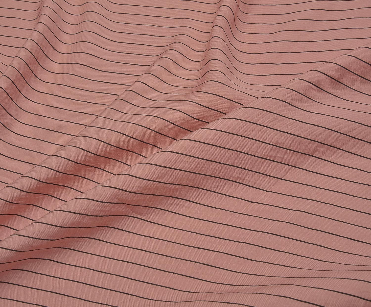 DESENLİ KETEN KUMAŞ - PEMBE