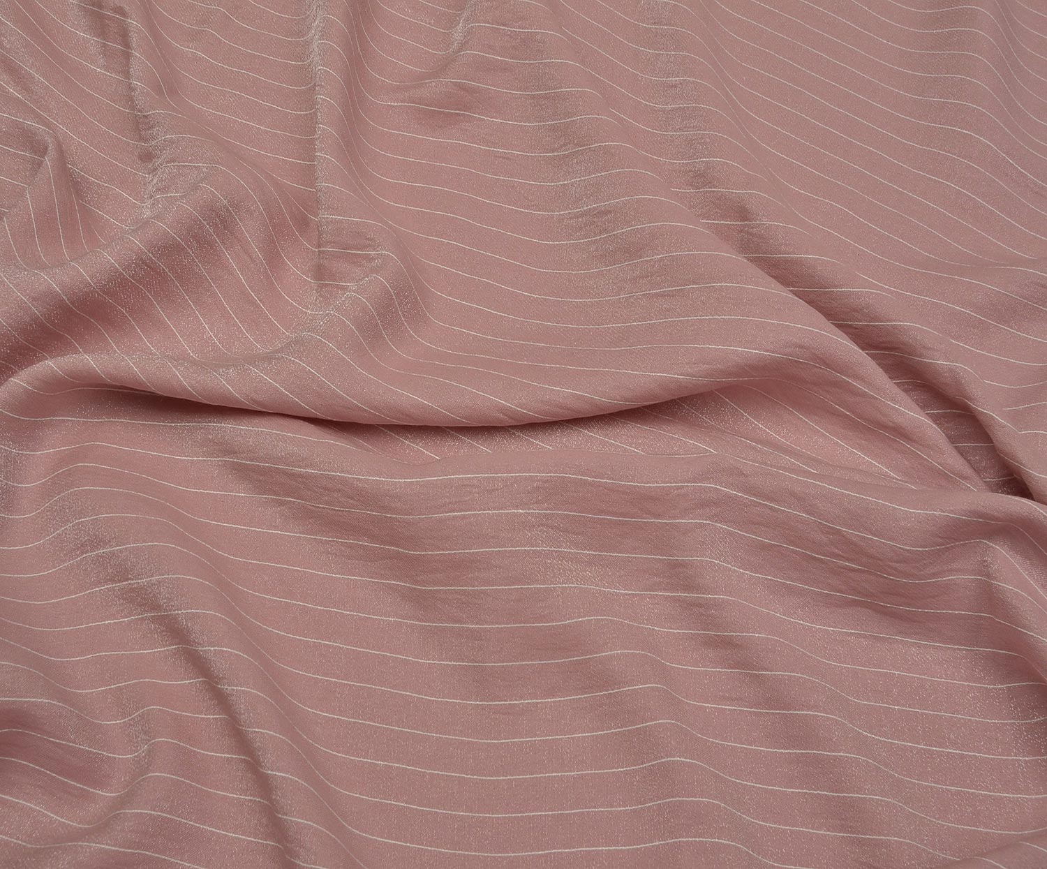 DESENLİ KETEN KUMAŞ - PEMBE