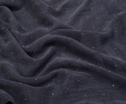 STONE SILK CUPRA FABRIC - NAVY
