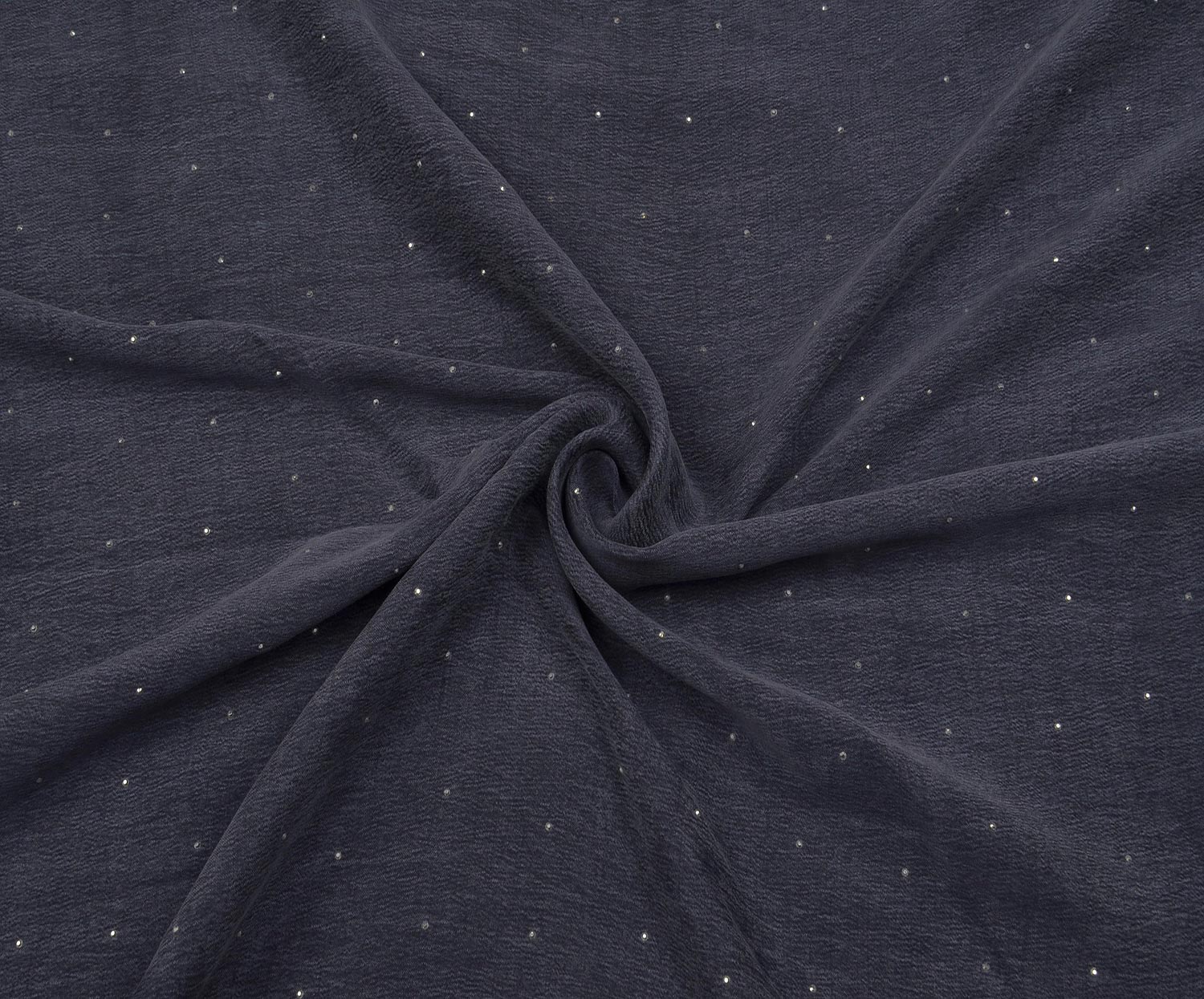 STONE SILK CUPRA FABRIC - NAVY