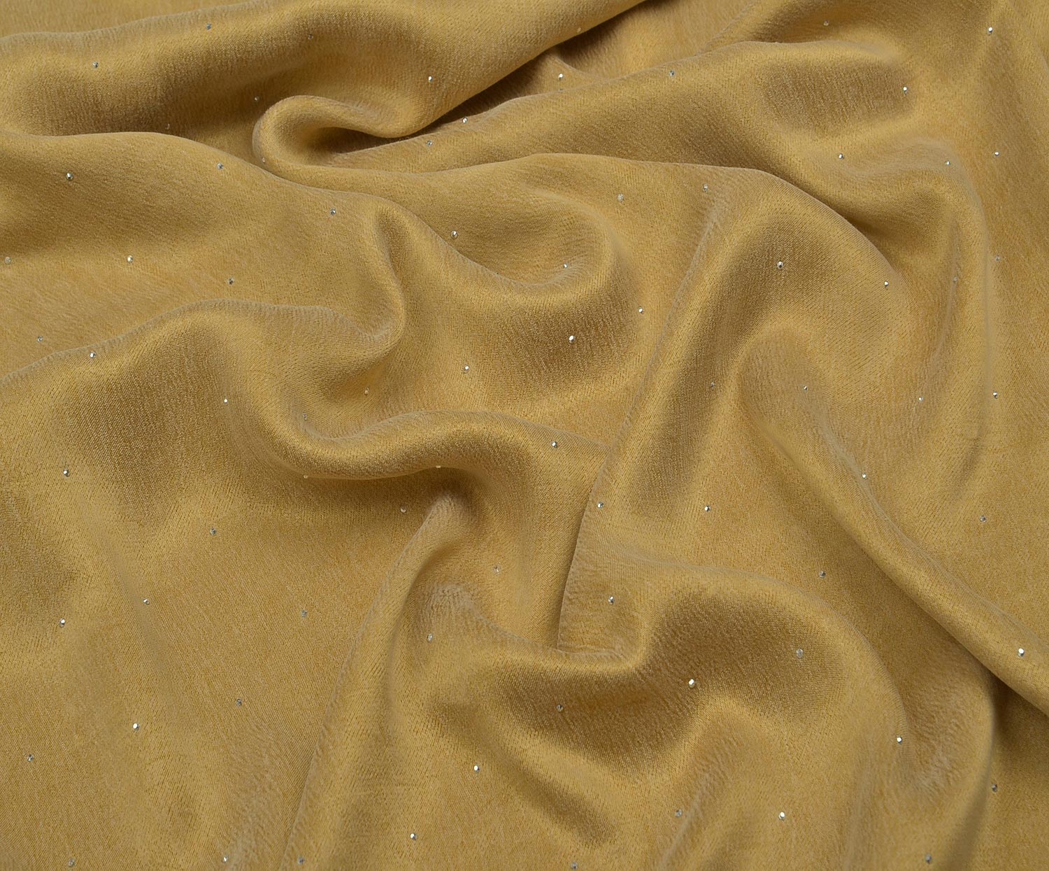 STONE SILK CUPRA FABRIC - CAMEL