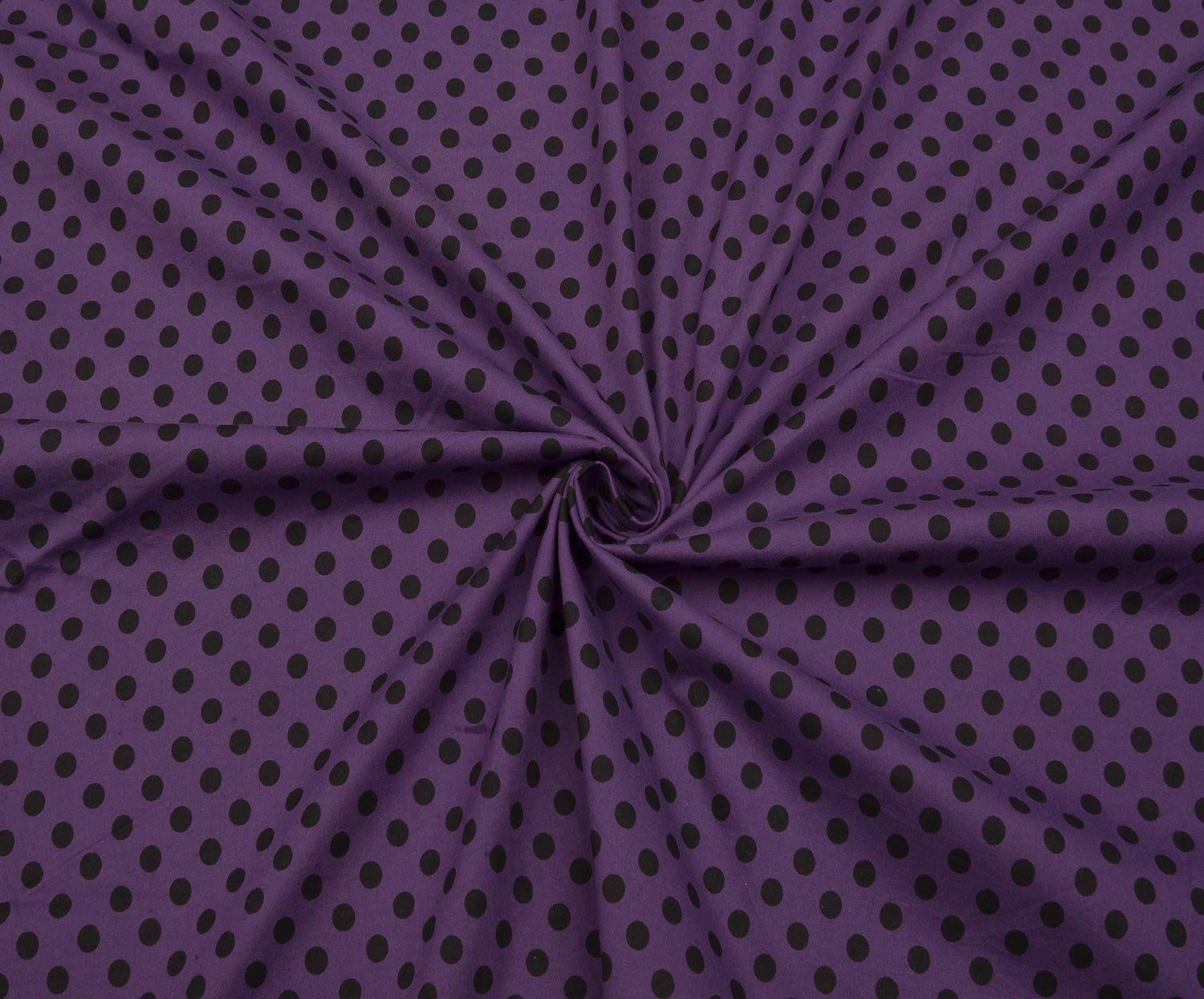 POLKA DOT POPLIN FABRIC - PURPLE