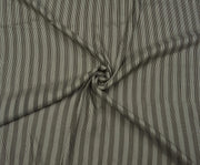 PATTERNED THIN SATIN FABRIC - BLACK