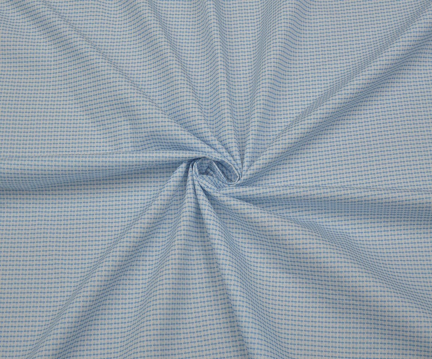 PATTERNED COTTON FABRIC - BLUE