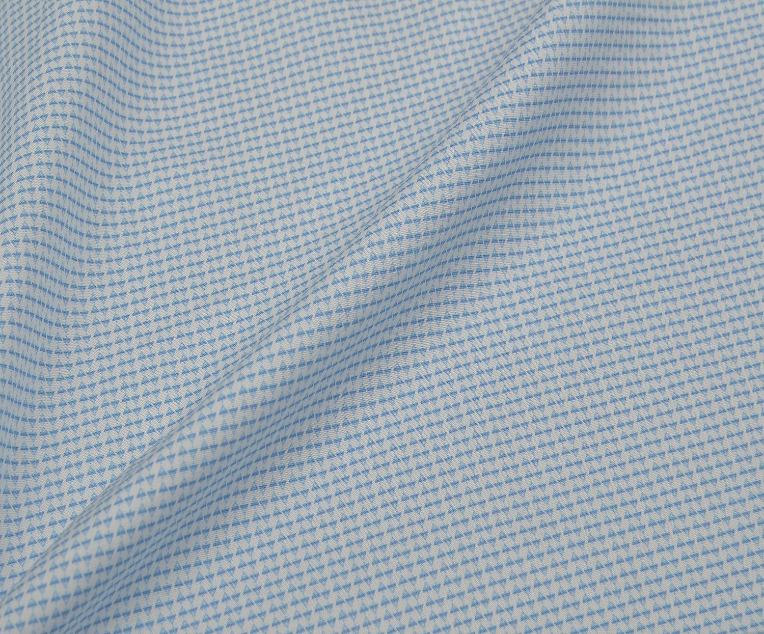 PATTERNED COTTON FABRIC - BLUE