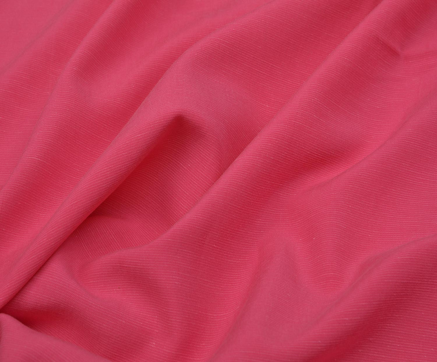 LINEN-LOOK COTTON FABRIC - FUCHSIA