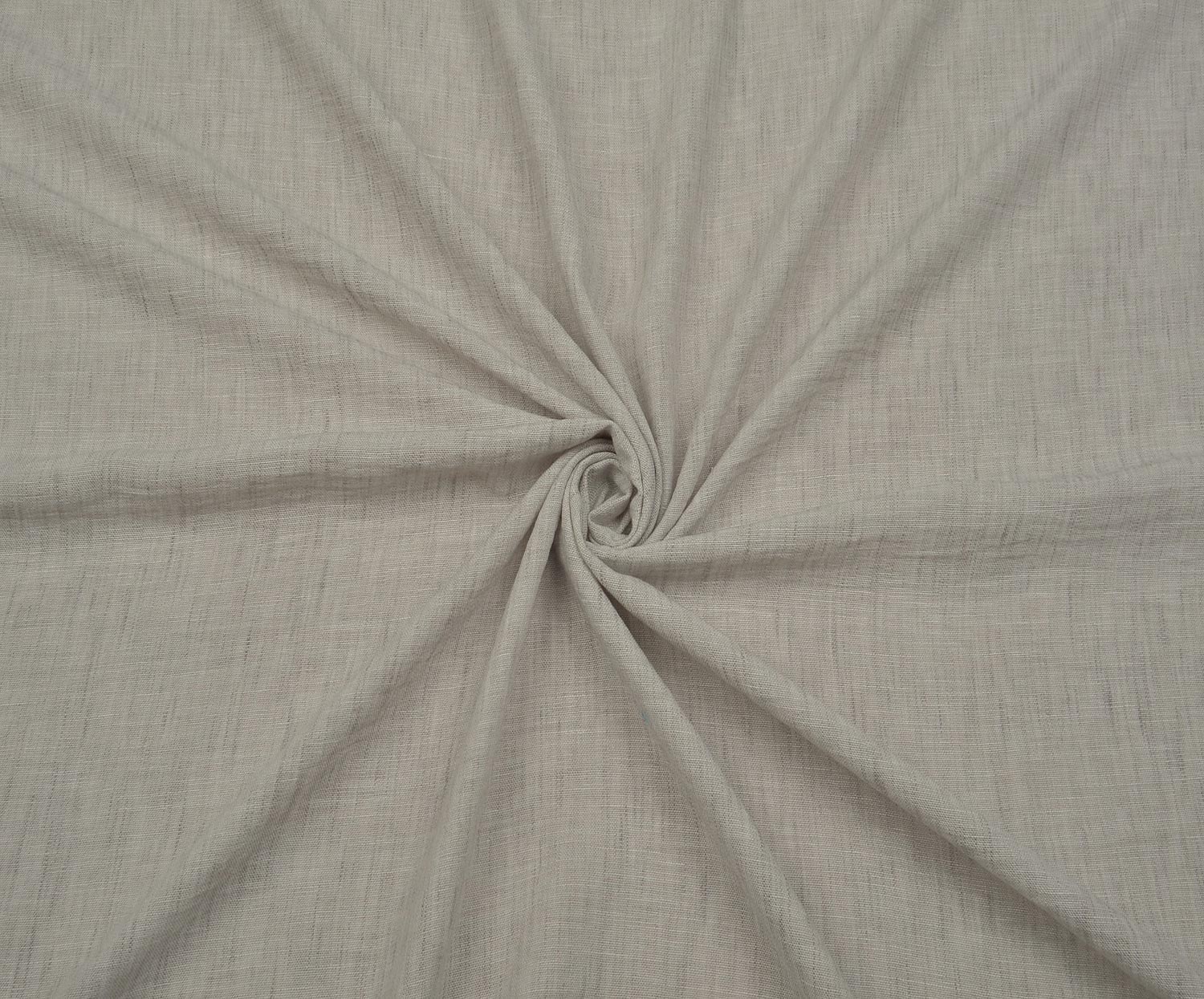 LINEN-LOOK COTTON FABRIC - GREY