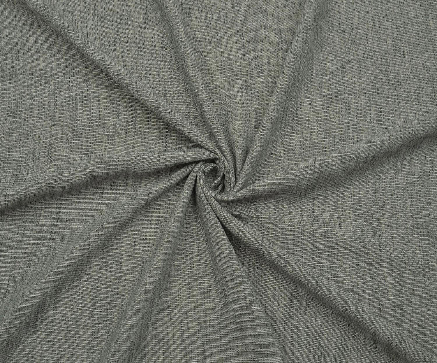 LINEN-LOOK COTTON FABRIC - GREEN