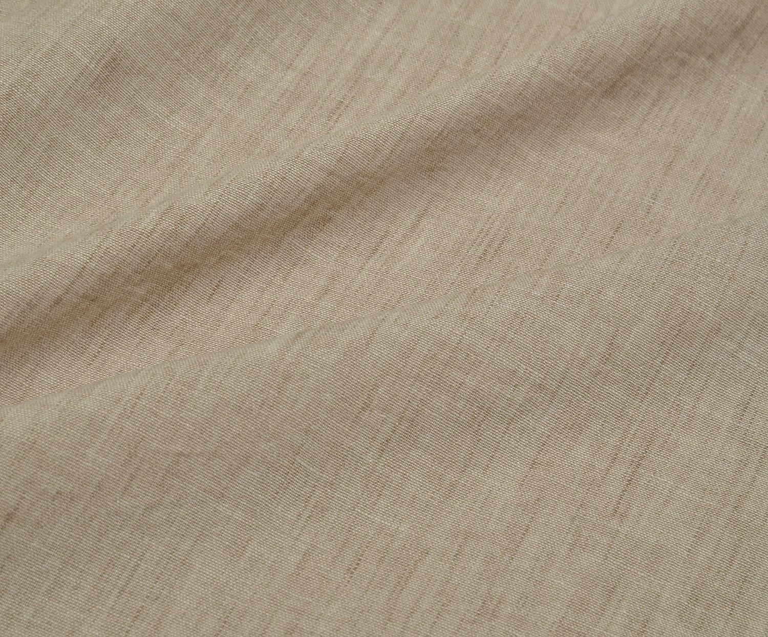 COTTON LINEN-LOOK FABRIC - BEIGE