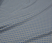 PATTERNED COTTON FABRIC - NAVY
