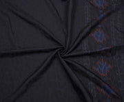 PATTERNED JACQUARD FABRIC - NAVY