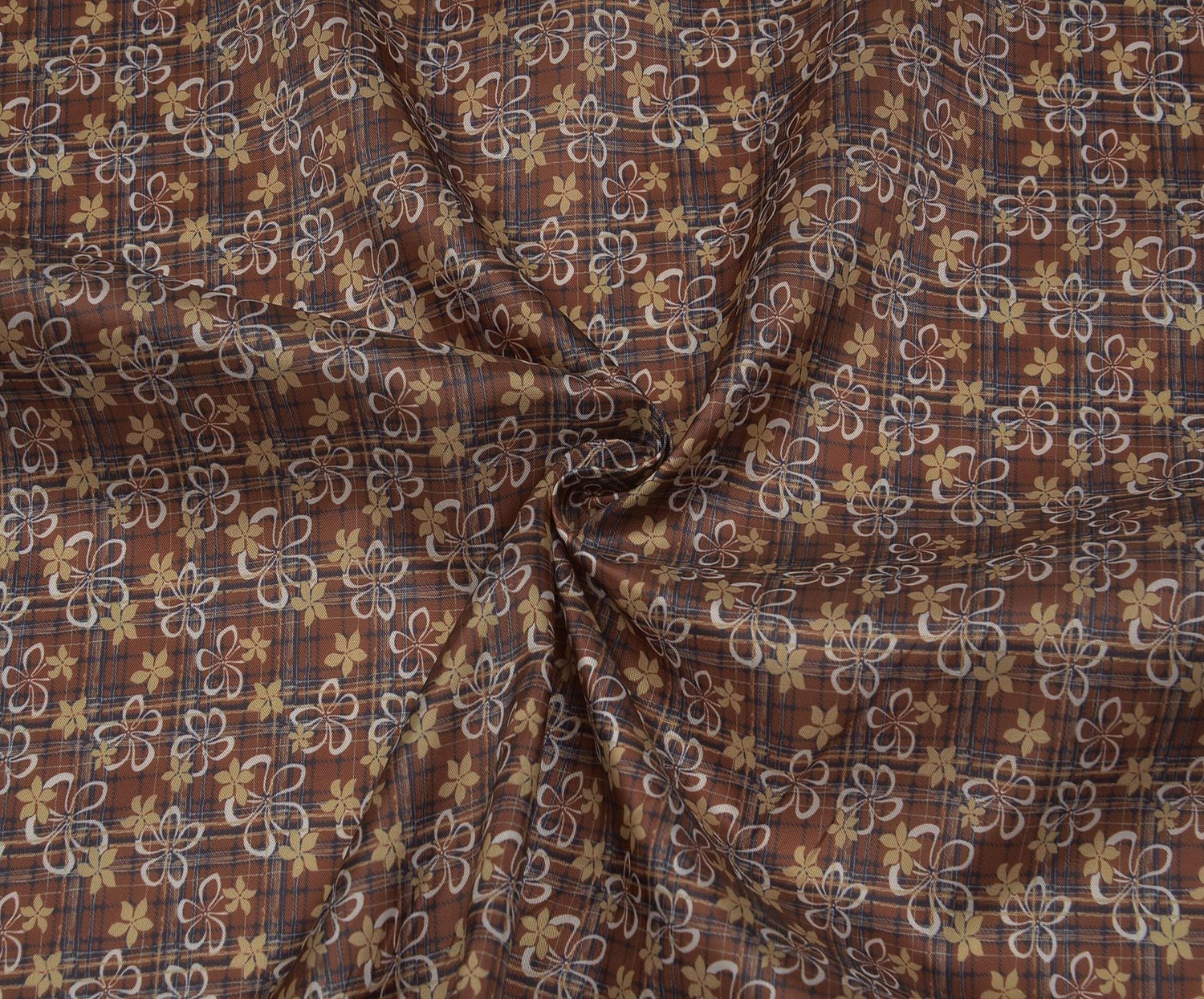 PATTERNED PARACHUTE FABRIC - COFFEE