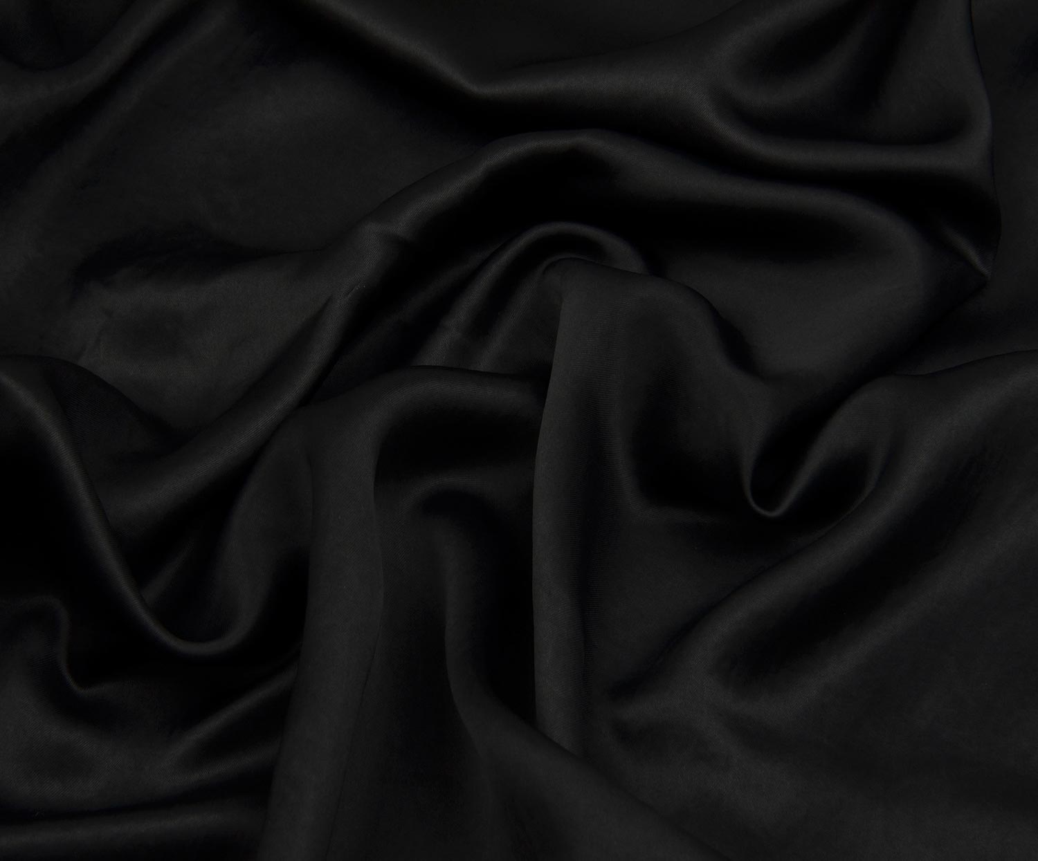 SATIN FABRIC - BLACK