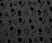 PATTERNED PARACHUTE FABRIC - BLACK