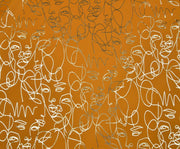 PATTERNED PARACHUTE FABRIC - ORANGE