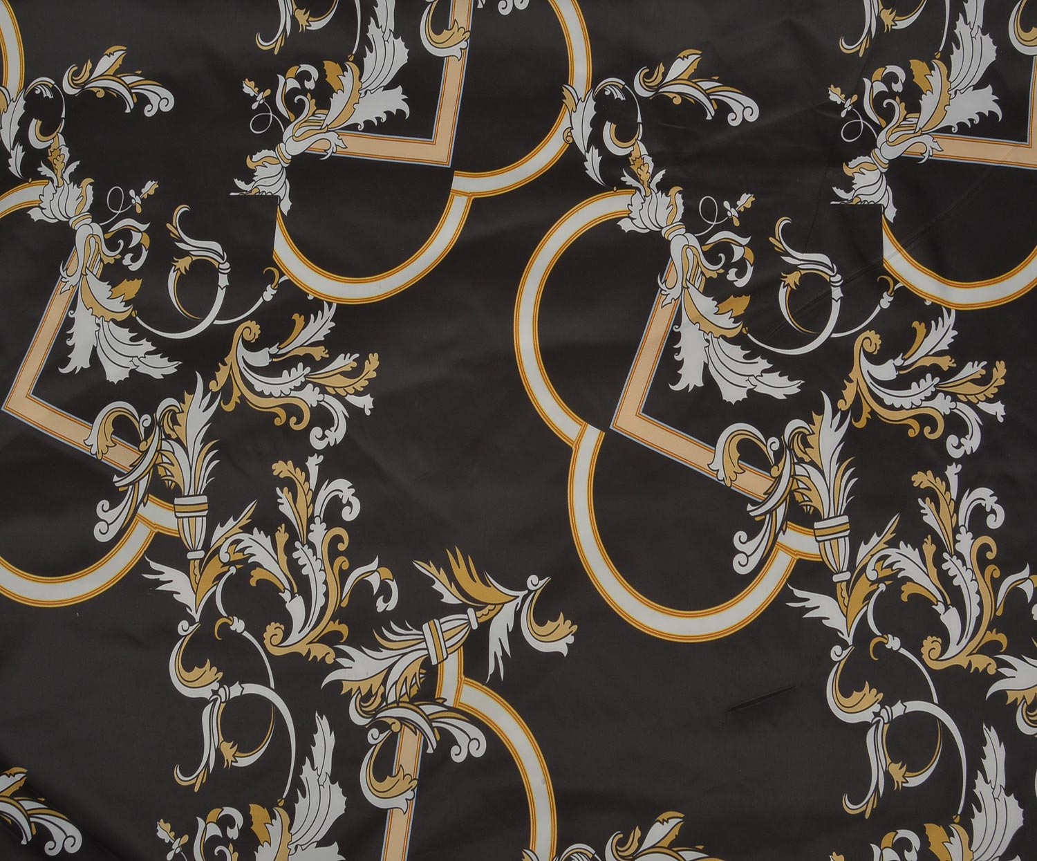 PATTERNED PARACHUTE FABRIC - BLACK