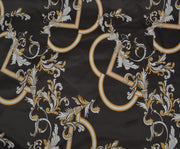 PATTERNED PARACHUTE FABRIC - BLACK