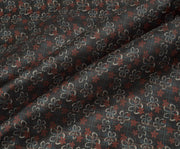 PATTERNED PARACHUTE FABRIC - BLACK
