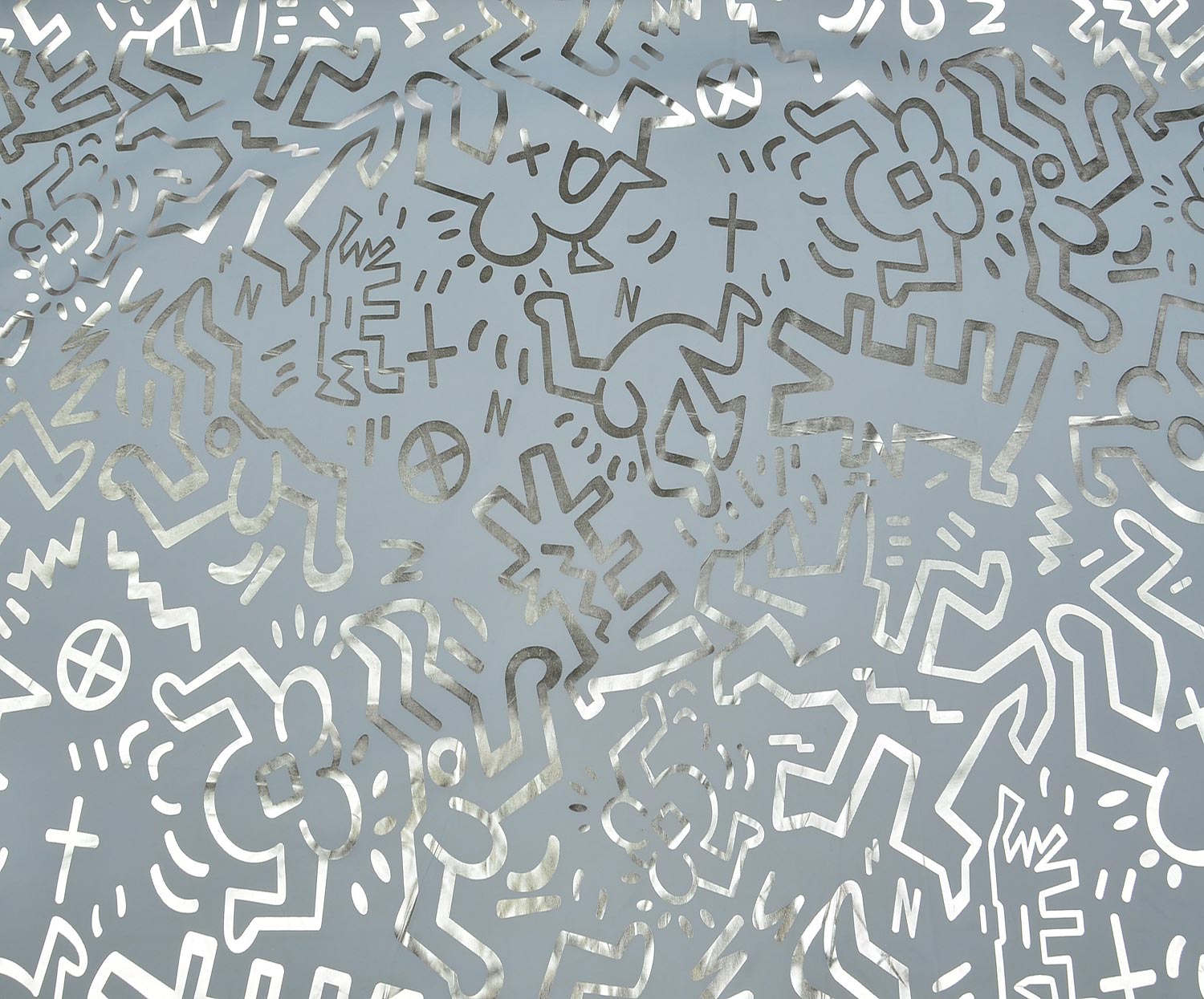 PATTERNED PARACHUTE FABRIC - BLUE