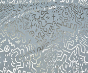 PATTERNED PARACHUTE FABRIC - BLUE