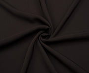 DRAPED VISCOSE FABRIC - COFFEE
