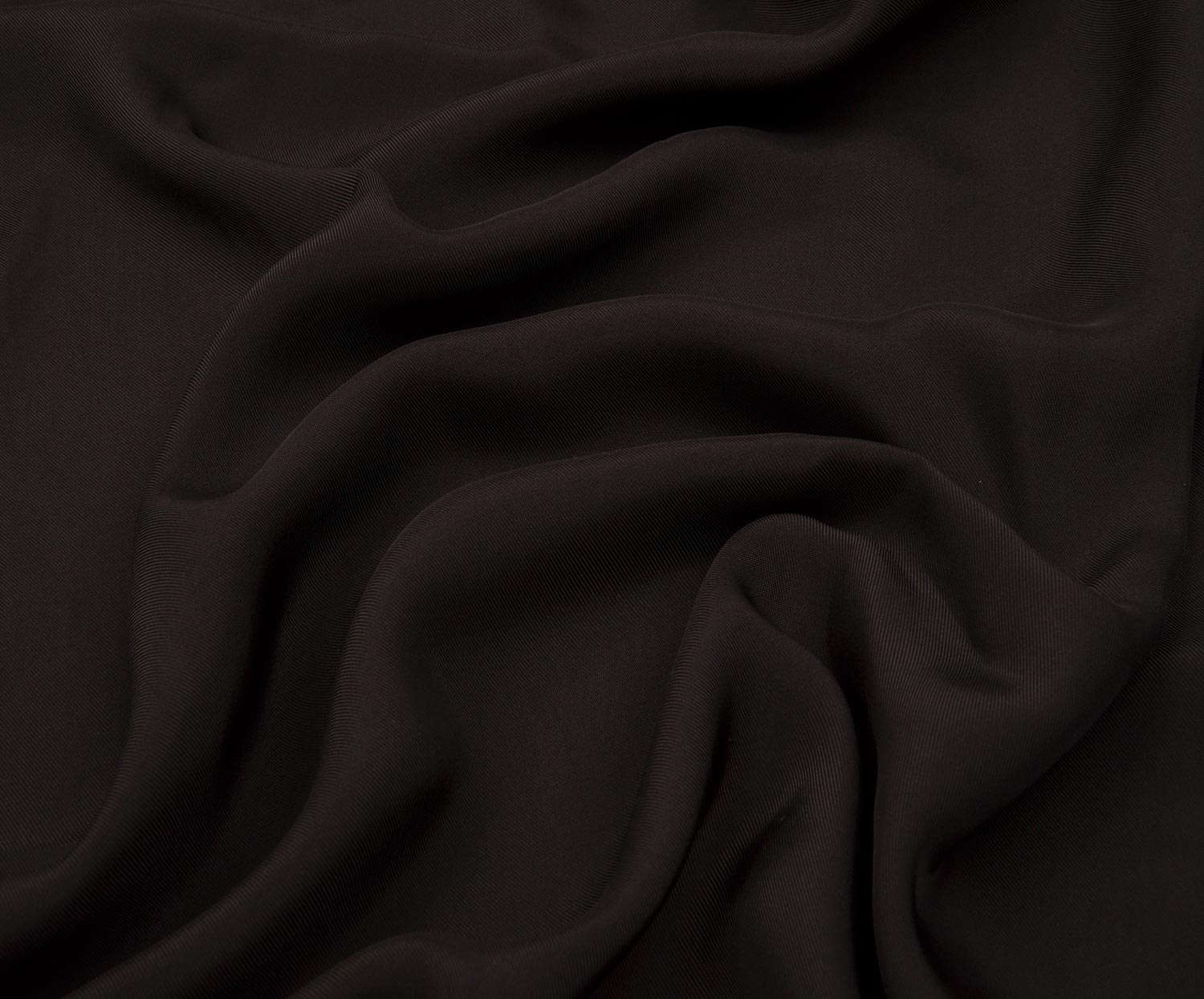DRAPED VISCOSE FABRIC - COFFEE
