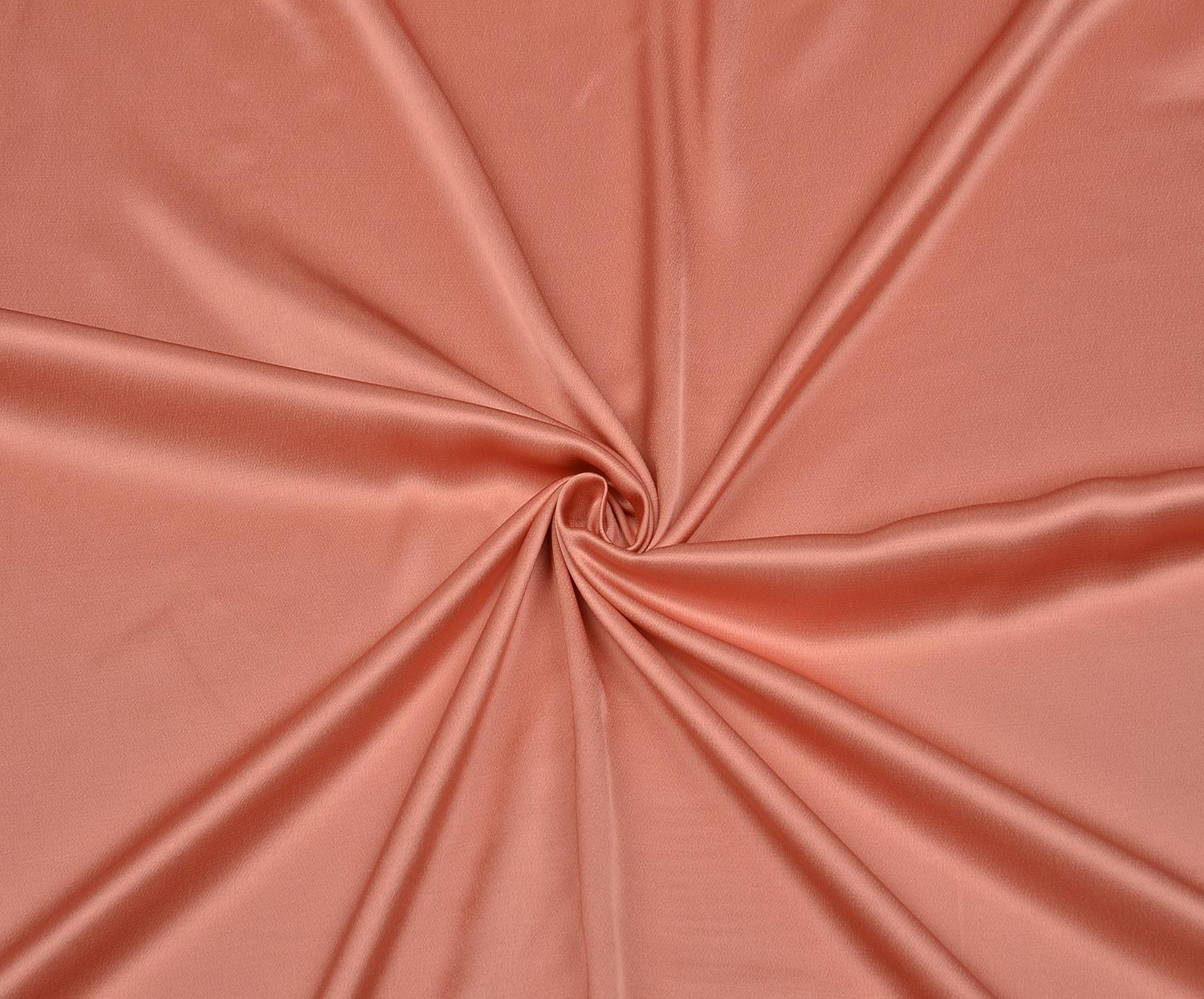 VISCOSE SATIN FABRIC - CORAL
