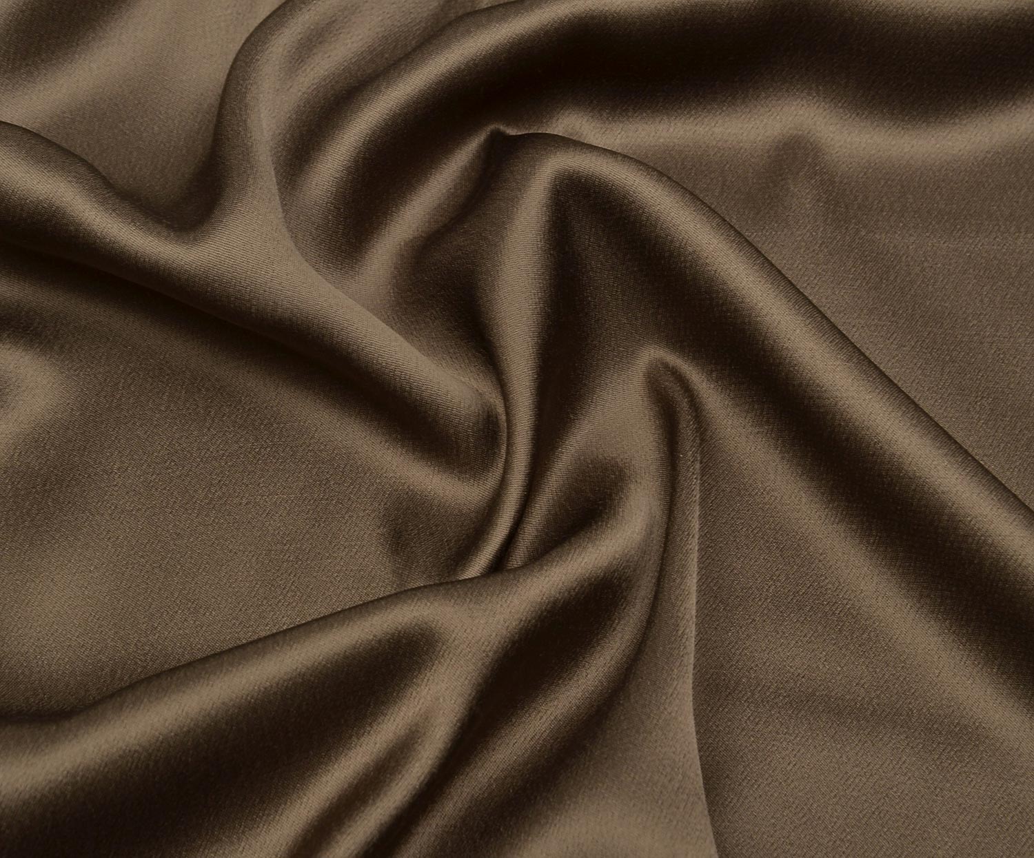 VISCOSE SATIN FABRIC - MINK