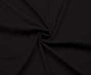 STRETCH CREPE VISCOSE FABRIC - BLACK