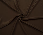 THIN VISCOSE FABRIC - COFFEE