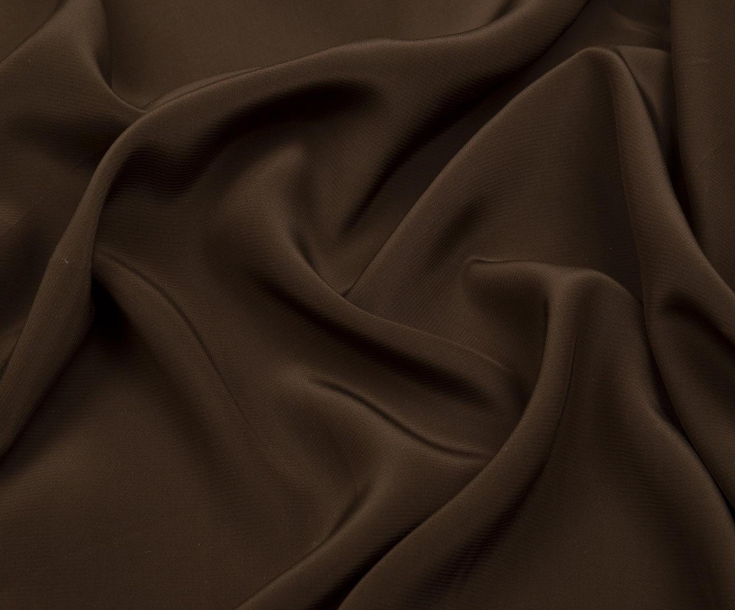 THIN VISCOSE FABRIC - COFFEE