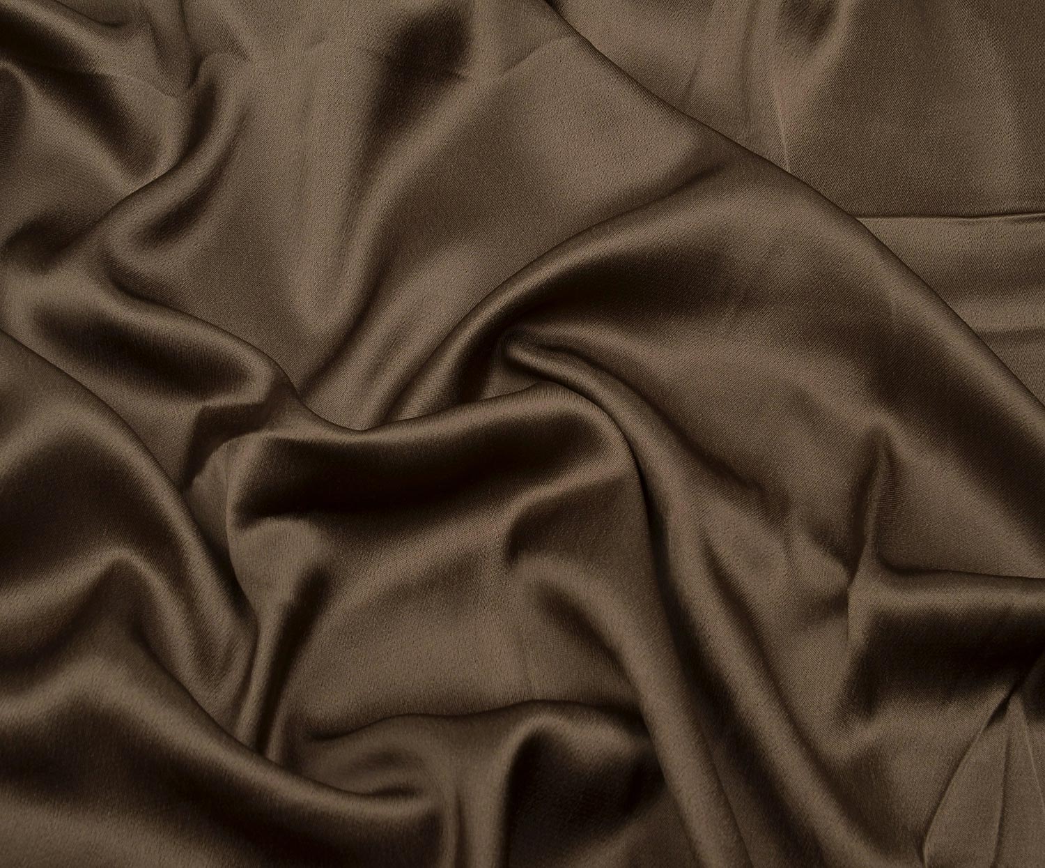 VISCOSE SATIN FABRIC - MINK