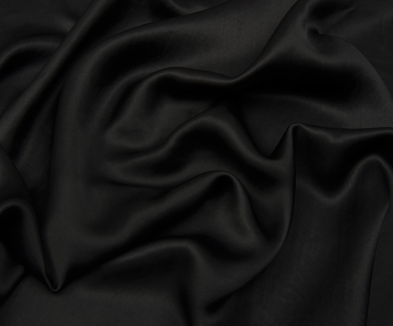 SATIN FABRIC - BLACK
