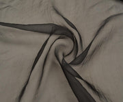 ORGANZA CHIFFON FABRIC - BLACK