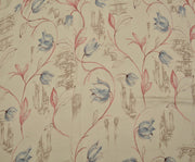 PATTERNED SATIN FABRIC - BEIGE