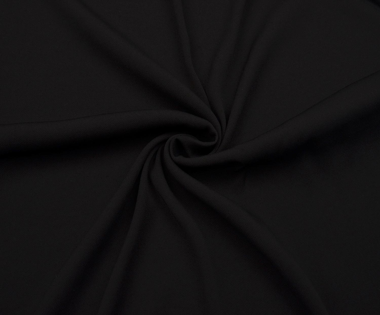 CREPE VISCOSE FABRIC - BLACK