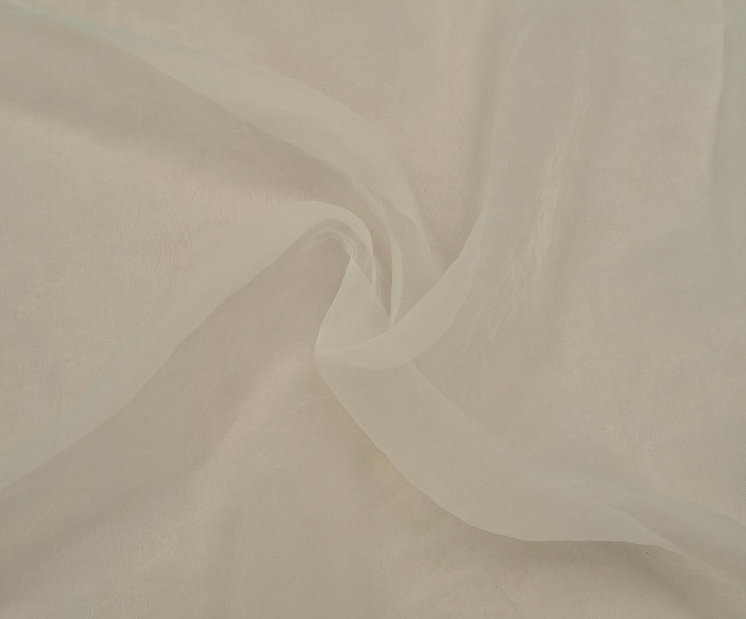 ORGANZA CHIFFON FABRIC - ECRU