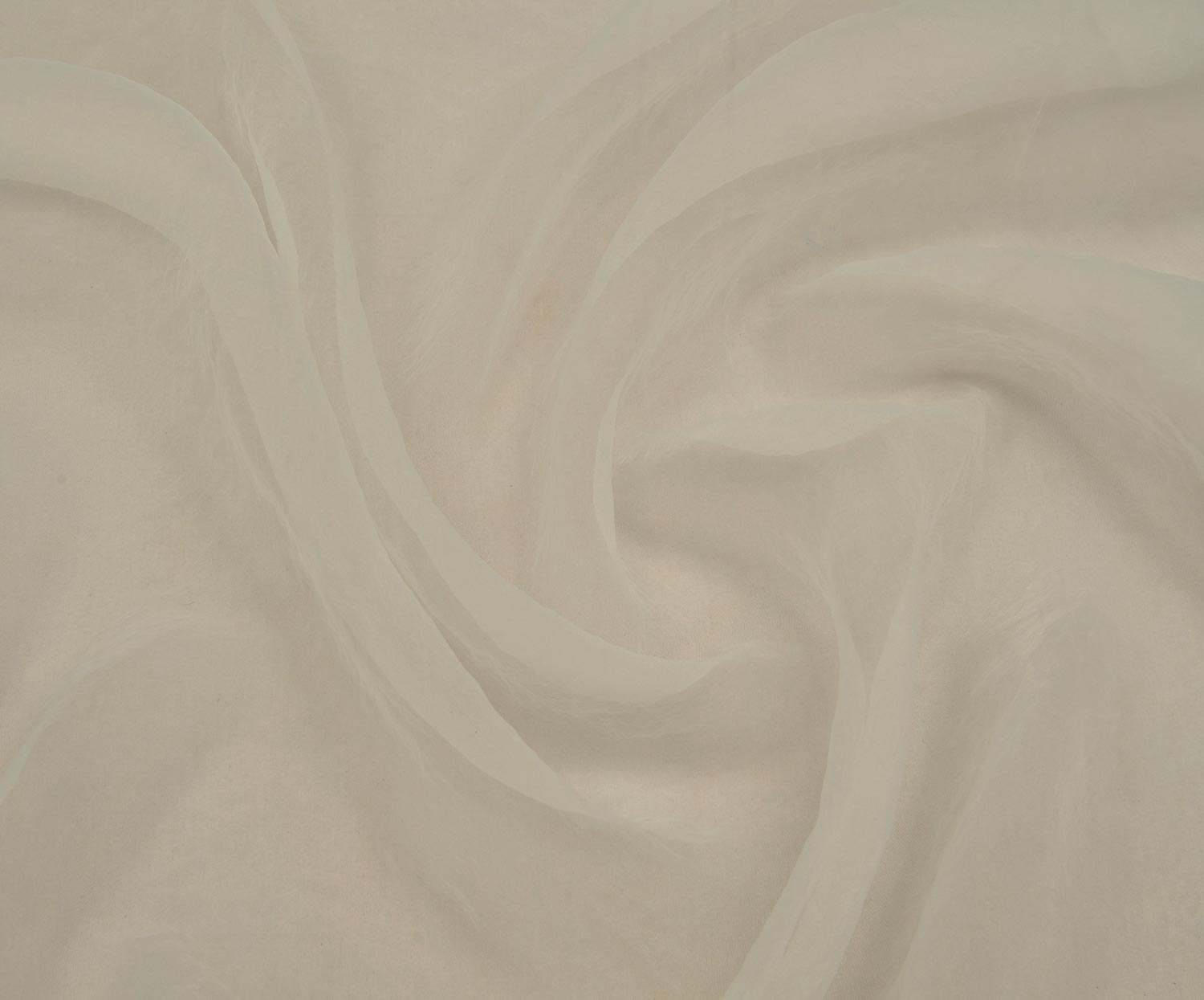 ORGANZA CHIFFON FABRIC - ECRU
