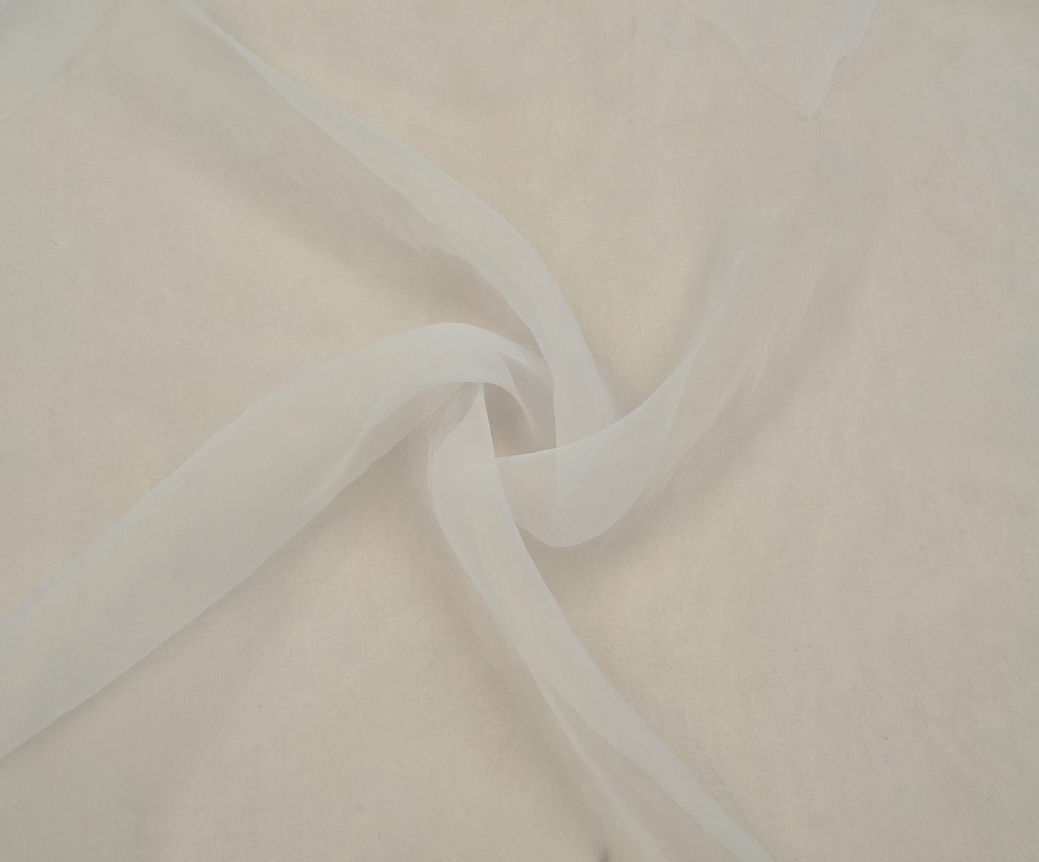 ORGANZA CHIFFON FABRIC - ECRU