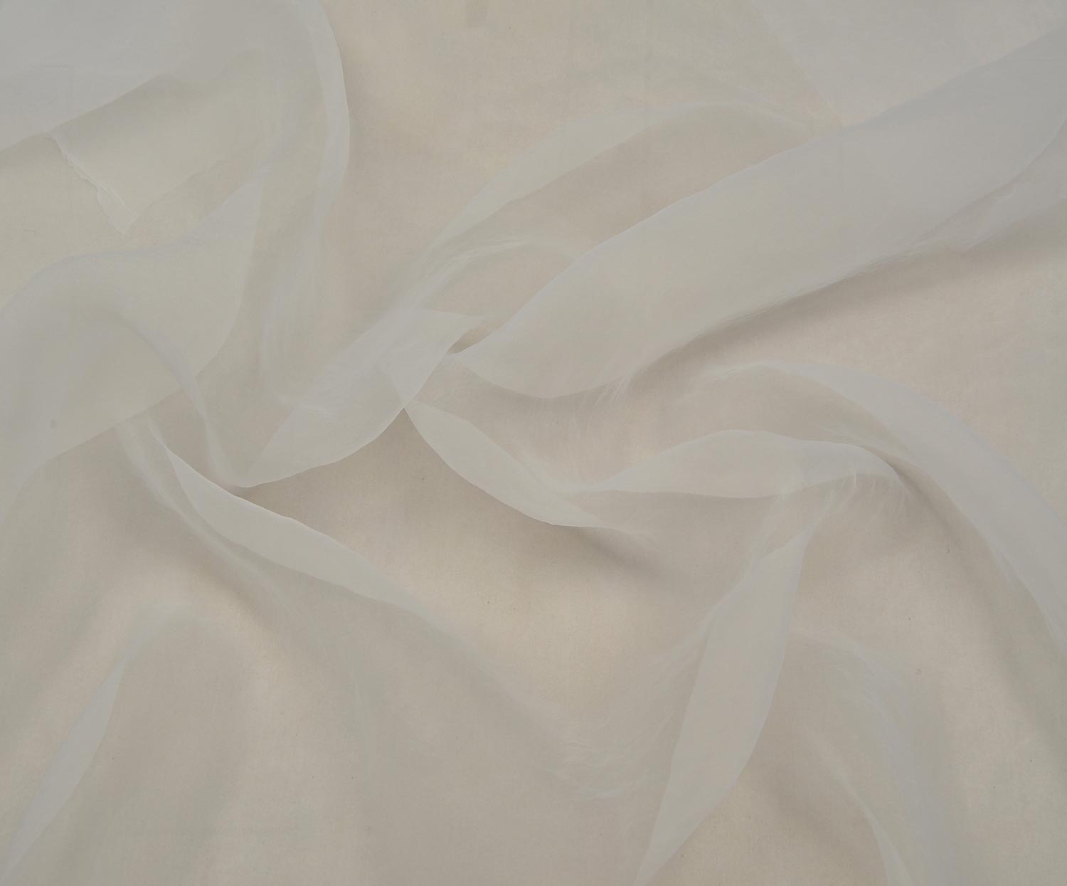 ORGANZA CHIFFON FABRIC - ECRU