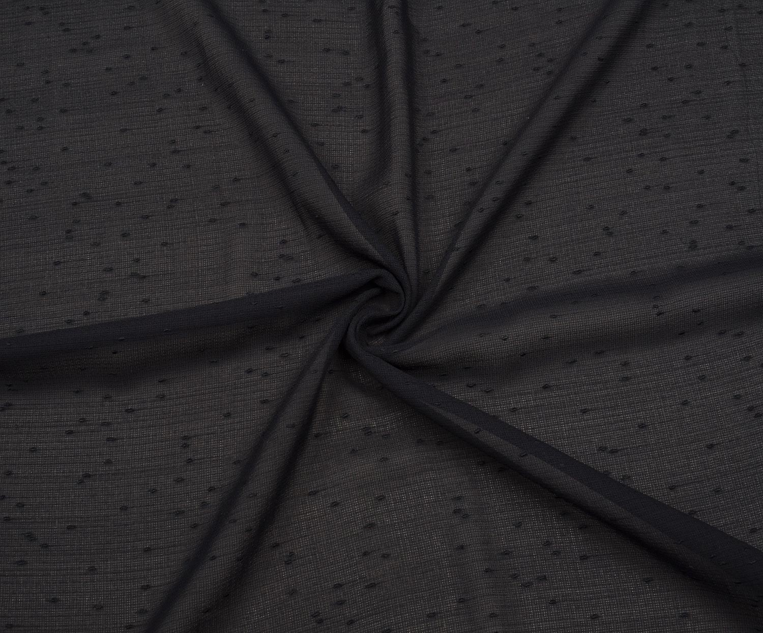 PATTERNED THIN VISCOSE FABRIC - NAVY