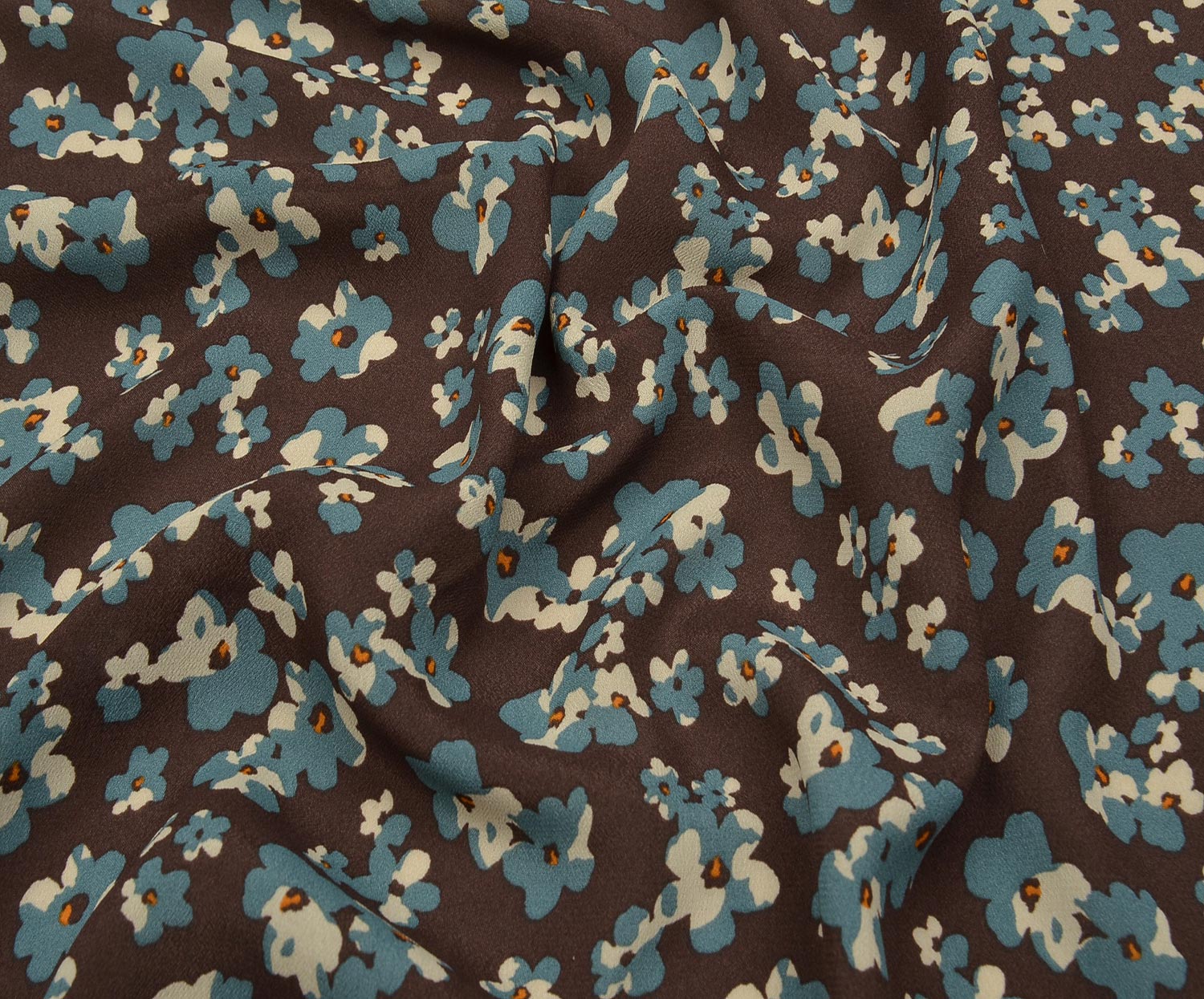 CREPE FABRIC - COFFEE
