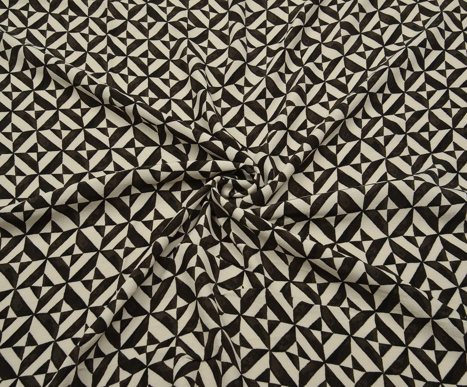 CREPE VISCOSE FABRIC - BLACK