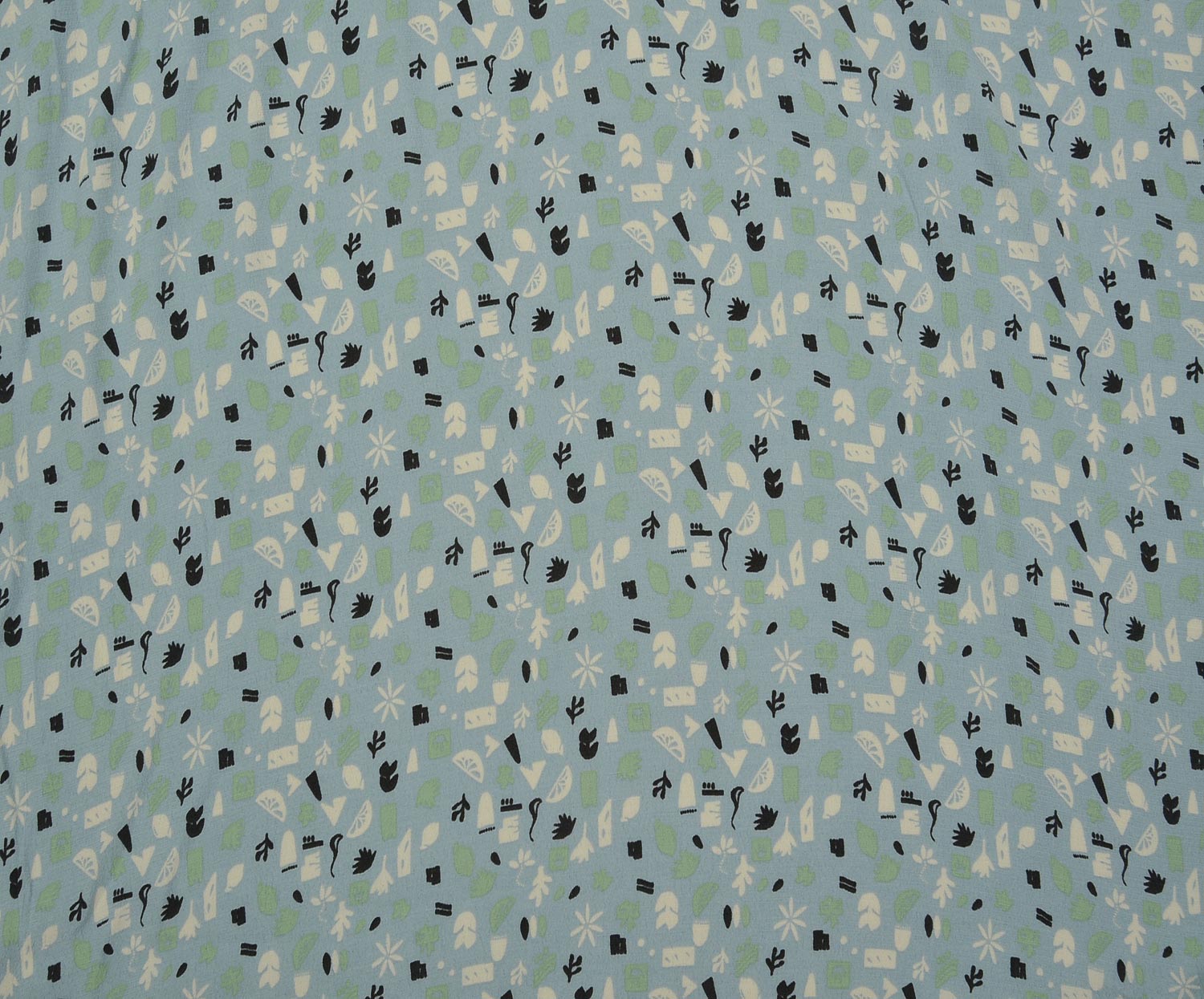 CREPE VISCOSE FABRIC - BLUE