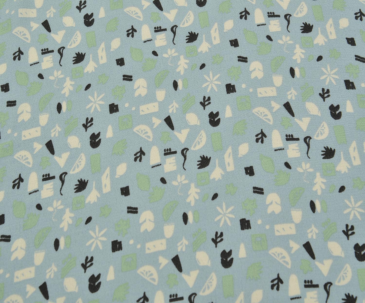 CREPE VISCOSE FABRIC - BLUE
