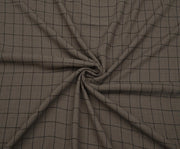 PLAID VISCOSE FABRIC - GREY