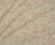 PATTERNED COTTON FABRIC - CREAM