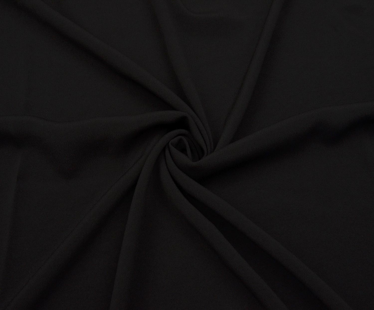 STRETCH CREPE VISCOSE FABRIC - BLACK