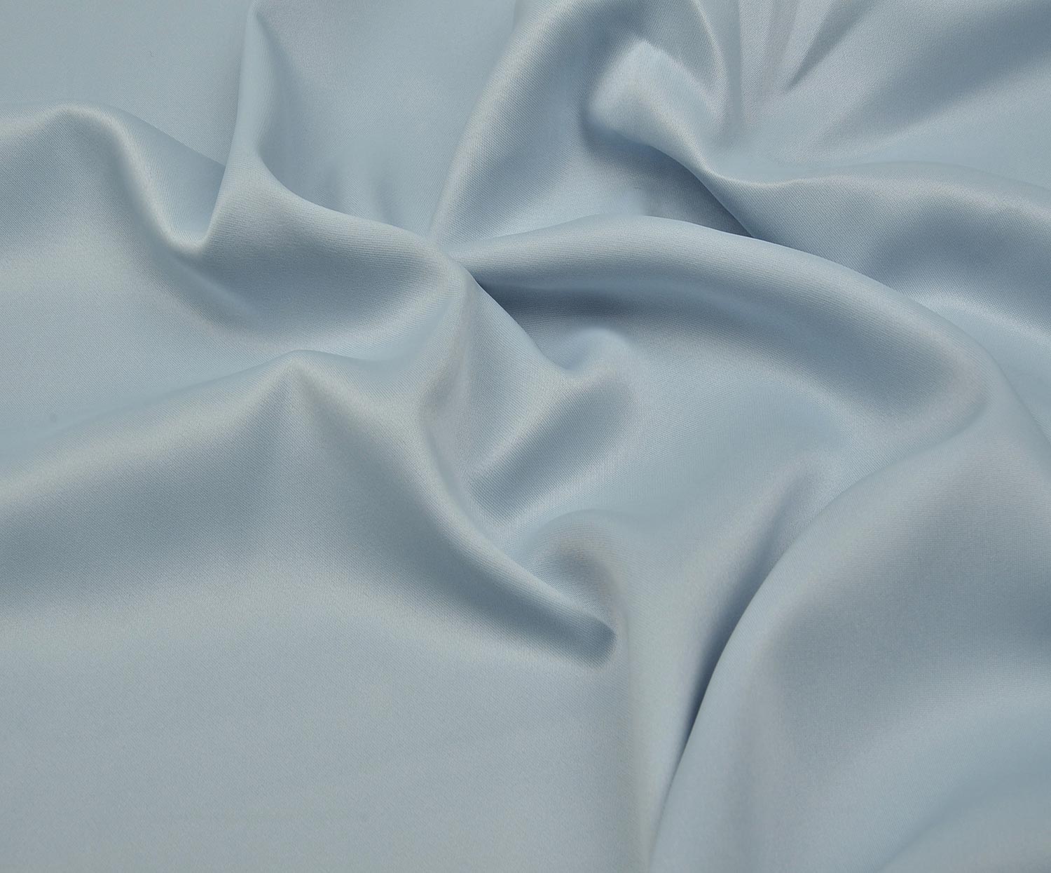 VISCOSE SATIN FABRIC - BLUE